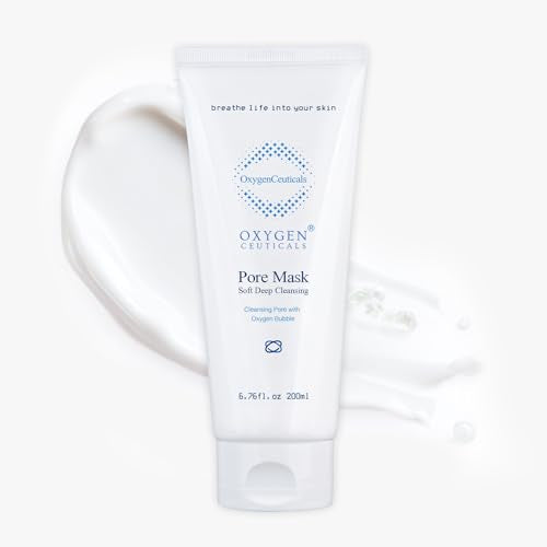 OxygenCeuticals Pore Mask ? Deep Cleansing Foaming Face Wash with Stearic Acid, Lavender Oil & Portulaca Extract, Helps Remove Impurities & Oil for Healthy-Looking Skin, 6.7 fl.oz (200ml)
