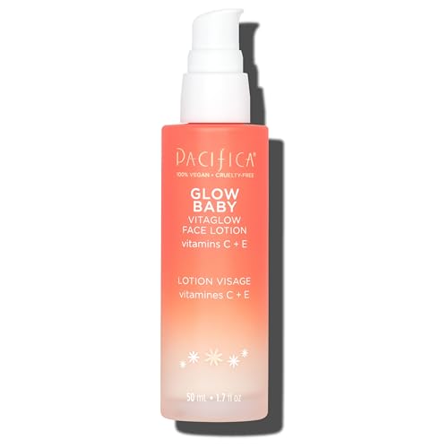 Pacifica Vitamin C Face Lotion Glow Baby VitaGlow Face Moisturizer Glow Recipe, Vitamin E, Antioxidants, Dermatologist Tested 1.7 oz