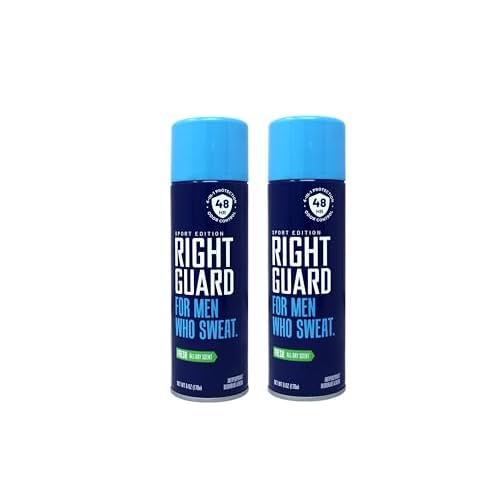 Right Guard Antiperspirant Spray, Sport Fresh 6 oz For Men Who Sweat (Pack of 2)