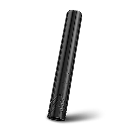 Ambition Rotary Tattoo Machine with 2.5mm Stroke Coreless Motor Slim Short Permanent Makeup Tattoo Gun Professional Cartridge Pen with RCA Cord for Eyebrow Eyeliner Lips SMP