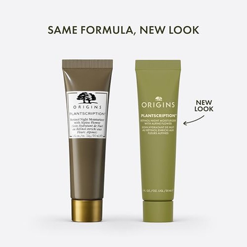 Origins Plantscription Retinol Night Moisturizer | Visibly Diminishes Lines, Pores & Uneven Skin Tone | With Peptide & Retinol, 1 Fl Oz