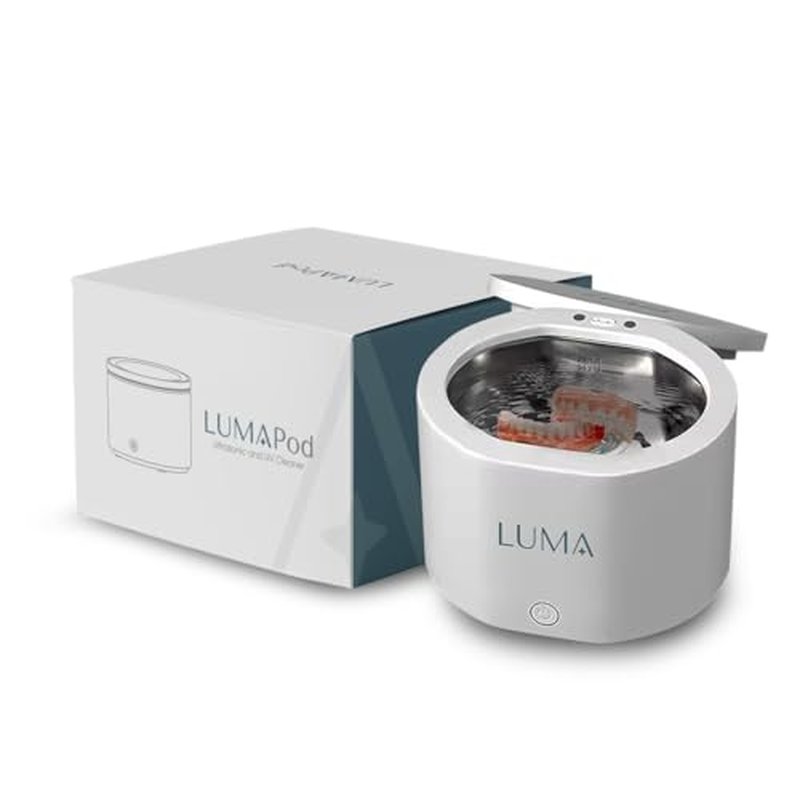 Ultrasonic Dental Appliance Cleaner ? 42kHz Sonic Cleaning for Retainers, Aligners, Mouth Guards & Dentures
