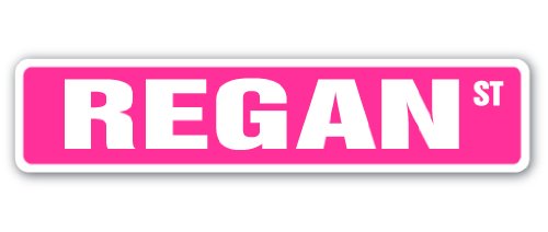 Regan Street Sign Childrens Name Room Sign | Indoor/Outdoor | 18" Wide