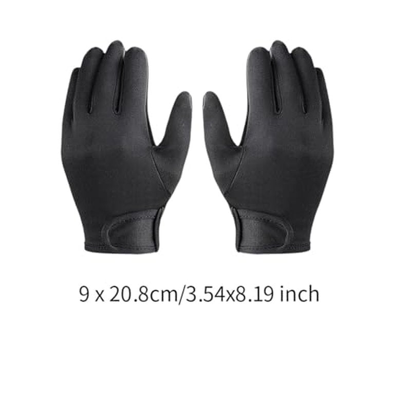 Pistro Set of 2 Heat Resistant Hairdressing Gloves for Curling & Straightening, Five Finger Design, Protective Finger Covers for Salon Styling