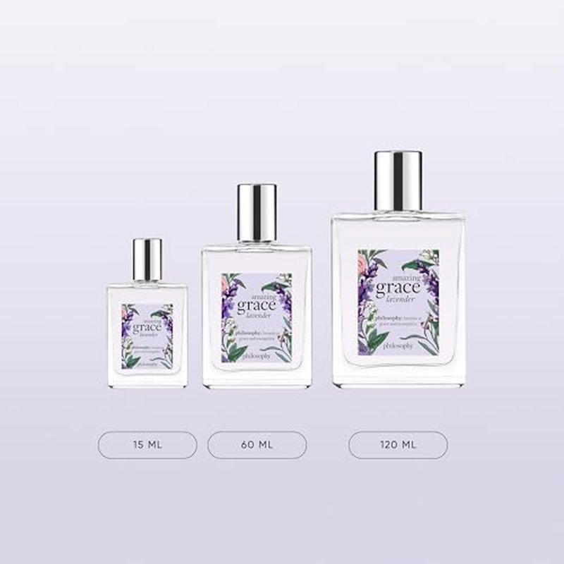 philosophy amazing grace lavender eau de toilette - delicate & enchanting women's perfume - with notes of berries & musk - long lasting fragrance