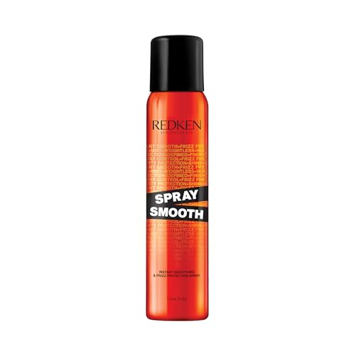 Redken Spray Smooth Anti Frizz Hair Spray - Frizz Control and Heat Protection, With Citric Acid, Paraben, Sulfate & Silicone-Free