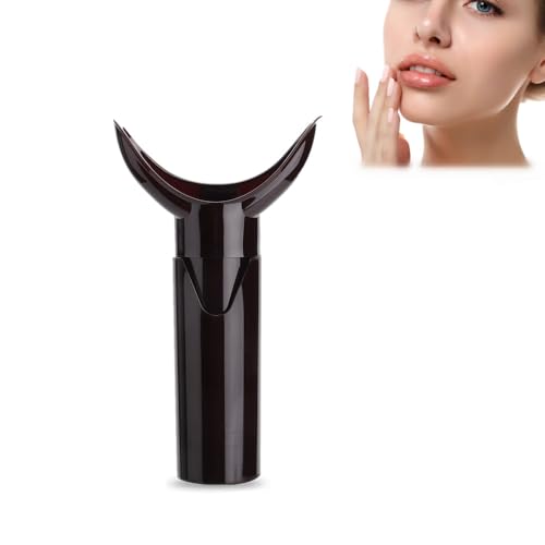 Lip Plumper Device, Portable Lips Enhancer, Lip Vacuum Suction Device Lip Plumping Tool Lip Trainer, Manual Enhancement Accessory Lips Beauty Tool(Dark Red)