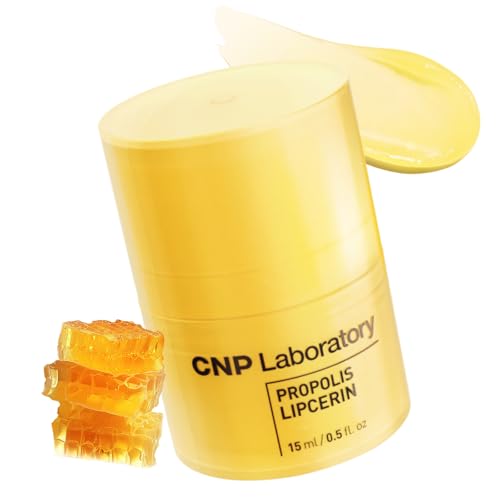 CNP Honey Lip Butter - Propolis Lipcerin¢â 01 Original, Hydrating Overnight Manuka Lip Balm & Mask, 12hr Long-Lasting Moisture, Stocking Stuffers, Gifts for Women, 0.5 fl.oz.