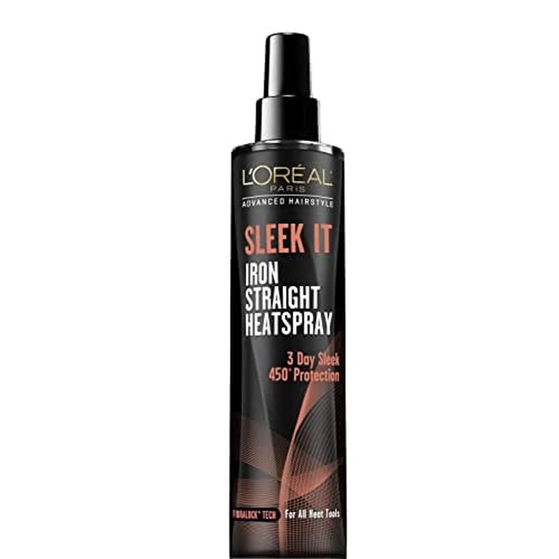 L'Or?al Paris Advanced Hairstyle Sleek It Iron Straight Heat Spray, 5.7 Ounce