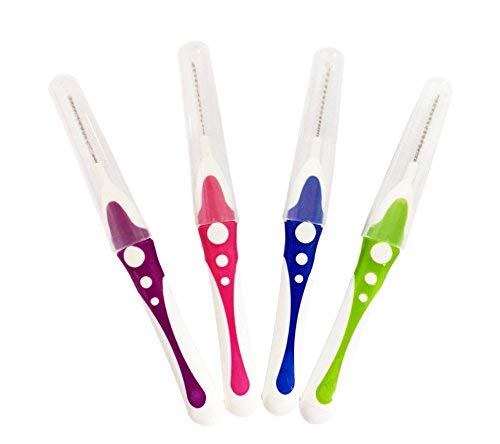 Orthodontic Interdental Brush Set - 16 XL Brushes with Flexible Handles for Braces | 4 Color Options