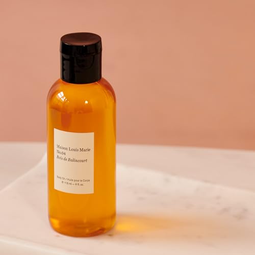 Maison Louis Marie - No.04 Bois de Balincourt Natural Body Oil | Luxury Clean Beauty + Non-Toxic Fragrance (4 fl oz | 118 ml)