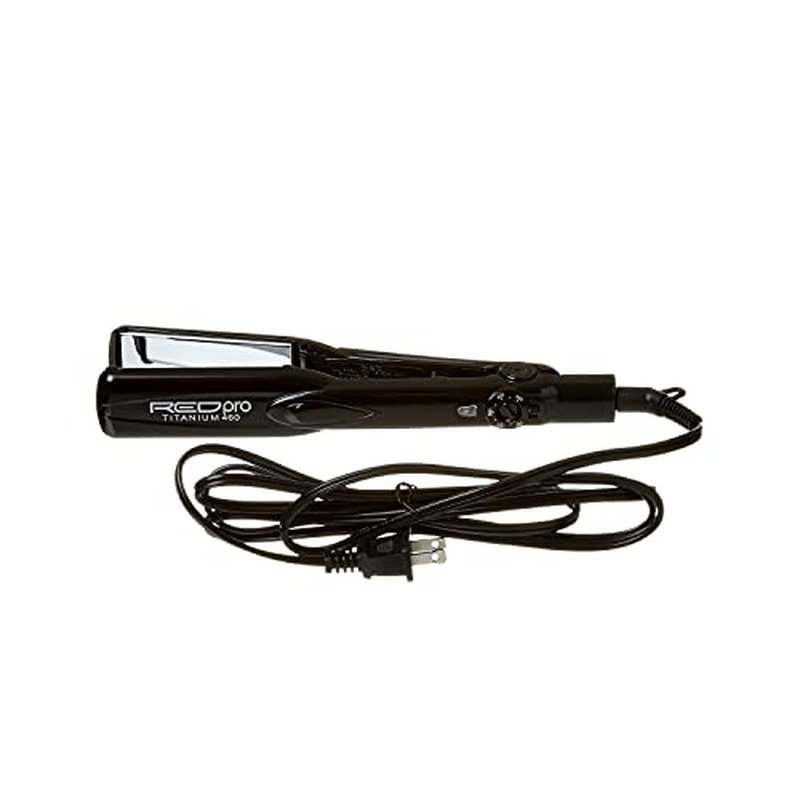 RED Pro Titanium 460 Styler Flat Iron, 1 1/2" for Silk Pressing & Keratin Treatments, Eliminates Frizz, Instant Heat, Auto Shut-Off, Heavy Duty Swivel Cord
