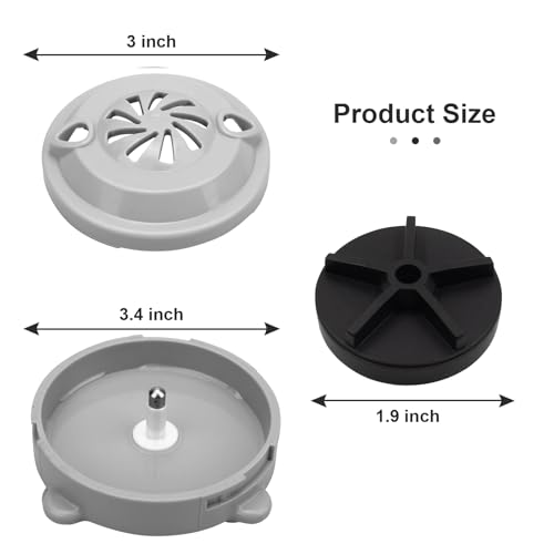 BF-004 Pipeless Magnetic Jet Head Motor for Pedicure Spa Chair Part,Universal Pedicure Jet Replacement for LURACO Magnetic Jet Includes Propeller and Cap