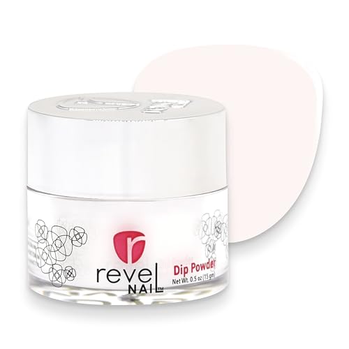 Revel Nail Clear Dip Powder for Nail, Vivien (Sheer), 0.5 oz, French Manicure Overlay, Long-Wear, No Lamp Needed, Made in USA
