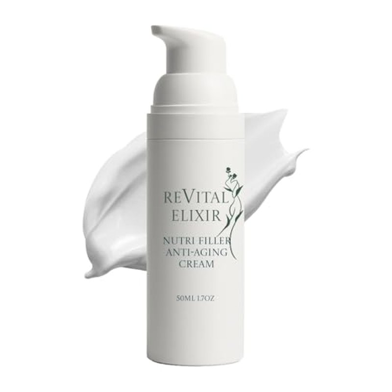 Nutri Filler Cream ? Peptide & Hyaluronic Acid Anti-Aging Moisturizer for Mature Skin ? Firming & Hydration, 1.7 oz Airless Pump