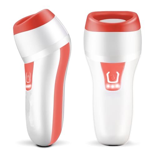 Lip Plumper Device - Automatic Fuller Lip Plumper Device USB Charging, Portable Size, 2 Styles for Lips Makeup (Orange)