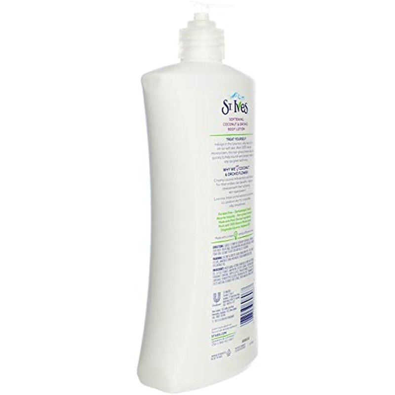 St. Ives Softening Body Lotion Coconut & Orchid Extract 21 oz (Pack of 6)