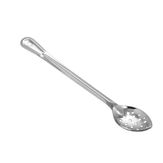Winco Stainless Steel Basting Spoon, Perforated, 15", 1.5mm