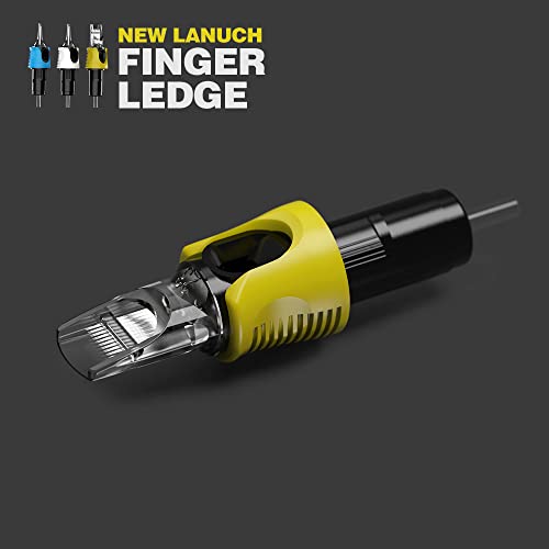 STIGMA Finger Ledge Tattoo Cartridge Needles #12(15RM) Round Magnum 0.35mm Standard M-Taper 16Pcs With Membrane Tattoo Cartridges for Rotary Tattoo Machine EN05-FG-16-1215RM