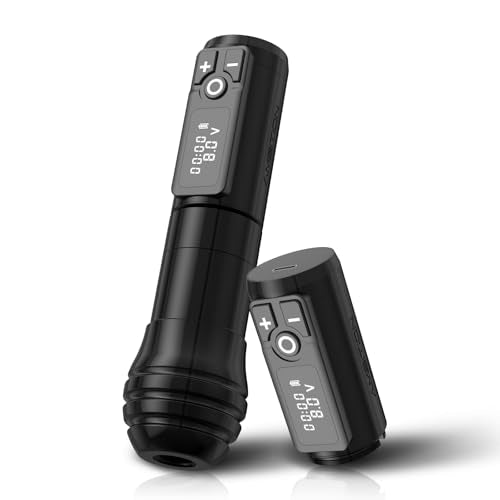 Kiss of Dragon Rotary Tattoo Gun - Cordless Tattoo Machine Cartridge Pen 2400mAh Battery