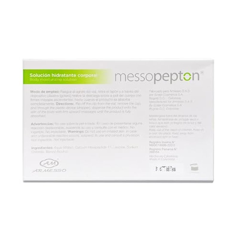 | Messopepton ? Cosmetic Peptide Complex for Muscle Tone & Appearance Support | with Leucine & Bio-Peptides | for Professional Use Only | 5x10mL Vials