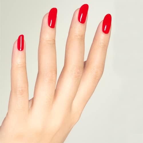 DND Gel Polish Set, Red Collection, UV/LED GelPolish and Air Dry Nail Lacquer, Matching Chip-Free Polish Duo, 0.5 Fl Oz Each