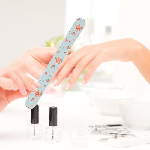 Nail Files: Double Sided Manicure Nail Files 24Pcs Christmas Nail Files Colorful Nail Buffers Toenails Polisher Tools for Manicure Women Girls-Random Style