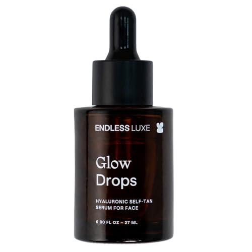 Glow Drops ? Customizable Self Tanning Drops for Face & Body ? Buildable Natural Glow with Hyaluronic Acid, Vitamin C & Plant Extracts ? Vegan, No Smell, Streak-Free ? 27ml