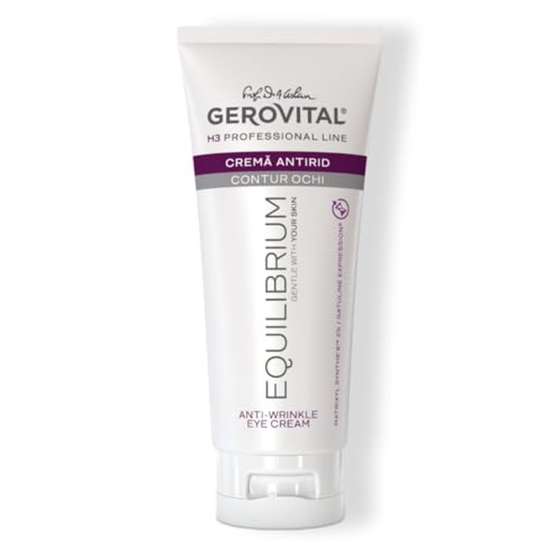Gerovital EQUILIBRIUM Anti-Wrinkle Eye Contour Cream | Professional Cream for Eyes, 100 ml