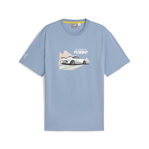 PUMA Men's Standard Porsche Legacy Graphic T-Shirt, Zen Blue, XL