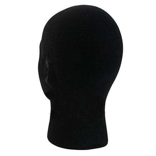 Male Wigs Display Mannequin Head Stand Model HTC Vive VR Headsets Mount Styrofoam Foam Black