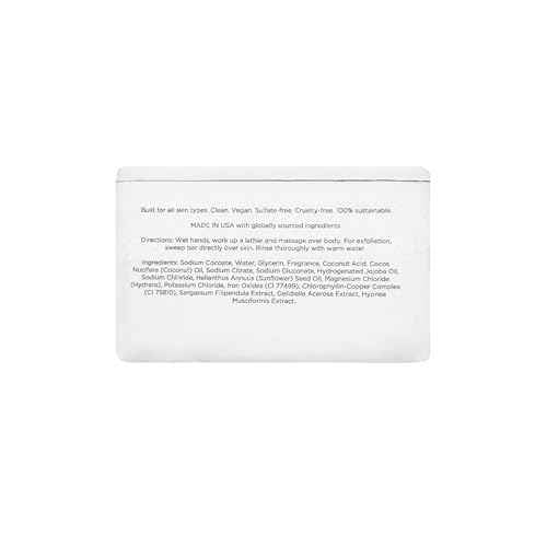 ATWATER Exfoliating Bar Soap for Men, Natural Body Scrub and Cleanser with Jojoba Oil and Coconut, Sulfate-Free Men’s Soap Bar - 7 oz