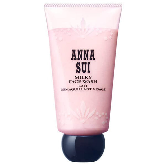 ANNA SUI Milky Face Wash, Creamy Lather Gently Removes Dirt and Makeup, Unclogs pores, 4.2 Fl Oz