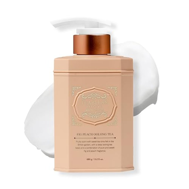 Fig Peach Oolong Tea Perfumed Body Lotion, Daily Moisturizer, Body Lotion For Dry Skin & Sensitive Skin, Non-Greasy, Slow Aging, Fig Fruity Scent, Korean Skin Care