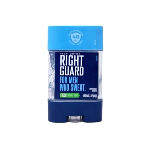 Right Guard Sport Edition Antiperspirant & Deodorant Clear Gel, Fresh Scent, 3 oz (Pack of 6)