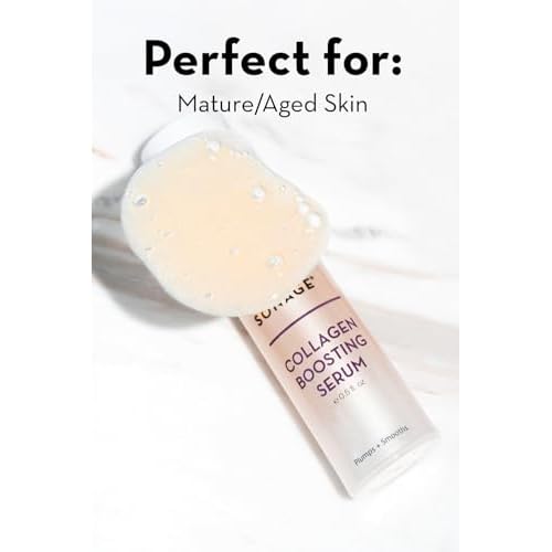 Sonage Collagen Boosting Serum: Vegan Anti-Aging Face Serum | Plumps, Smooths, Minimizes Pores, Wrinkles
