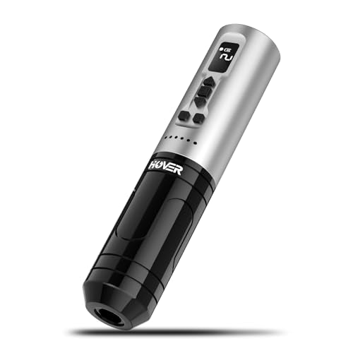 INKin Wireless Tattoo Machine, Professional Tattoo Pen, Hover Coreless Tattoo Gun with 1800mAh Battery Power LED Display Cartridge Battery Pen Great for Dot, Lining, Shading Work
