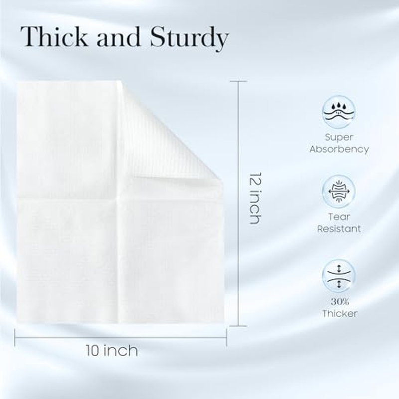 200 Count (4 Box) XL Disposable Face Towels 10¡± x 12¡±, 100% Viscose Fibre, Soft & Skin Friendly Face Towelettes Disposable, Facial Tissue Wipes for Women Cleansing