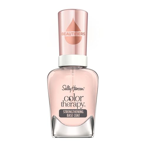 Sally Hansen Nail Treatment Color Therapy¢â Base Coat | Infused with Argan Oil | Long Lasting, Healthy Nails, Strengthening & Nourishing