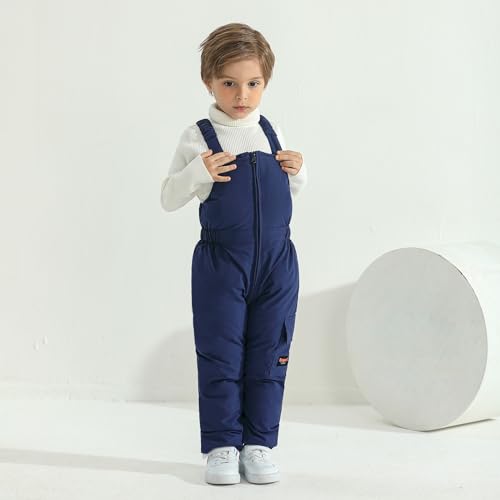 Weixinbuy Toddler Snow Pants Baby Boy Girl Winter Clothes Down Puffer Coat Waterproof Warm Snow Ski Bib Overalls Snowsuit
