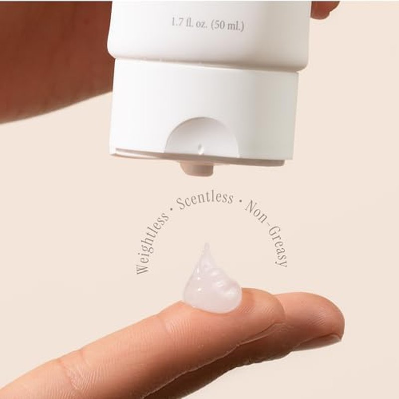 100% Invisible Daily Face Moisturizer with SPF 40 + Hyaluronic Acid + Vitamin C, Weightless, Scentless, Primer - For All Skin Skin Tones - 1.7 fl oz