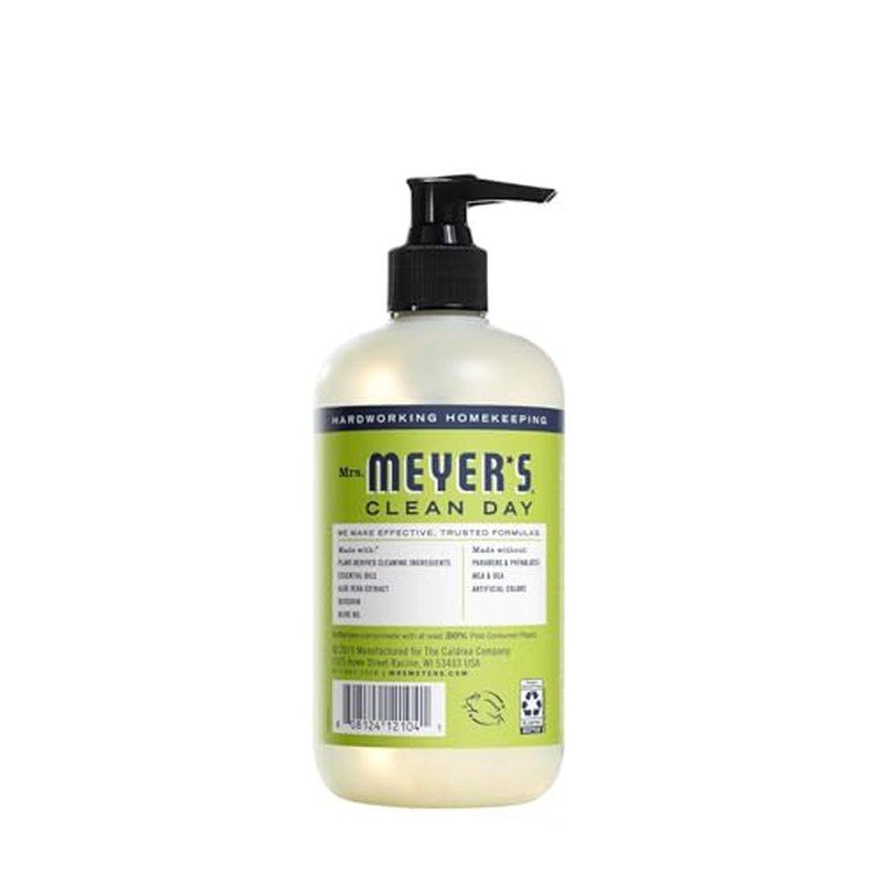 Mrs. MEYER'S CLEAN DAY Liquid Hand Soap 6 Pack Variety, includes 1 Compassion Flower, 1 Rain Water, 1 Peony, 1 Lemon Verbena, 1 Lavender and 1 Basil Hand Soap, 12.5 OZ Each, 1 CT