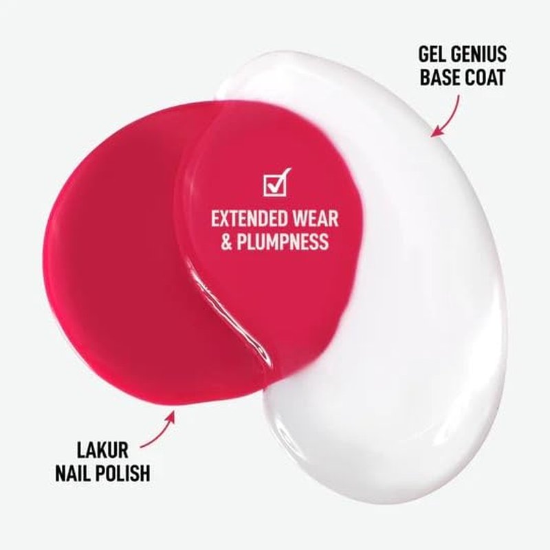 Gel Genius Top Coat & Base Coat Set - High Shine Gloss Finish, Chip Resistant, Quick Dry | 0.4 Fl Oz Each