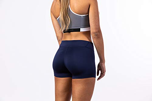 Mizuno Mens Women's Victory 3.5" Inseam Volleyball Shorts, Navy, X-Small US