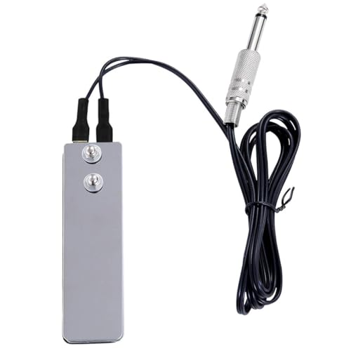 Tattoo Foot Pedal Switch,Mini Flat Stainless Steel Pedal Tattoo Machine Metal Tattoo Power Switch Tattoo Power Supply For Tattoo Power Machine Guns Tattoo Kits Tattoo Supplies