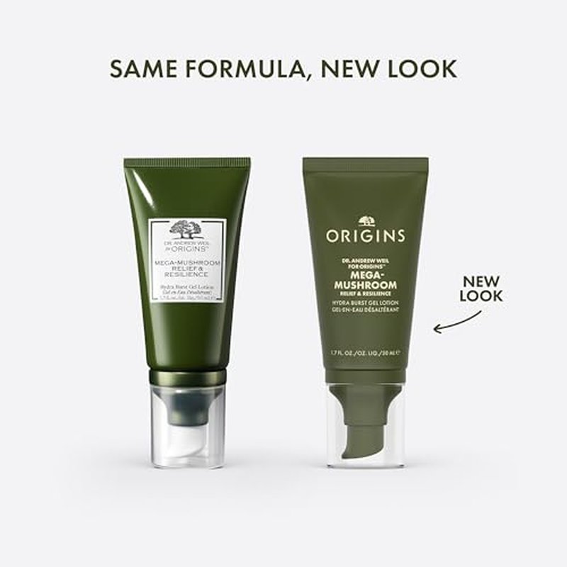Origins Mega-Mushroom Hydra Burst Lightweight Moisturizer | Reduces Visible Redness | With Niacinamide & Reishi Mushroom, 1.7 Fl Oz