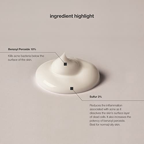 CONTROL CORRECTIVE Clear Med 10% Acne Treatment Lotion, 2.5 Oz - Helps Clear & Control Breakouts, Benzoyl Peroxide, 3% Sulfur To Improve Efficacy And Dry Up Blemishes