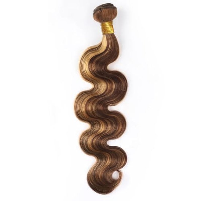 4/27 Human Hair Bundles Ombre Body Wave Bundles Healthy And Soft 12 14 16 Inch Unprocessed Remy Hair Extensions Highlight Honey Blonde for women 3pcs/set deals