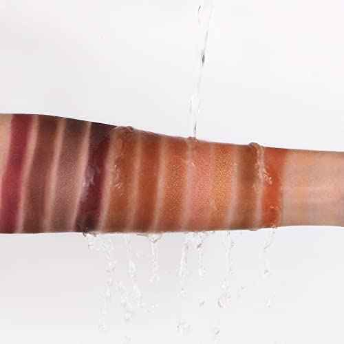 Nude Neutral Eyeshadow Palette, Matte and Shimmer Eye Shadows Long Lasting Blendable Eyeshadow with Makeup Brushes Set Warm Brown Waterproof High Pigment Powder Pallet 25B