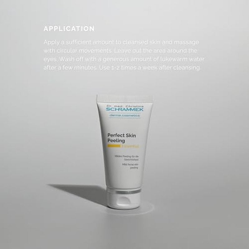 Perfect Skin Peeling (1.7 fl oz) - Mild Facial Skin Peeling - Removes Excess Sebum & Skin Particles - with Vitamin E & Apricot Kernel Oil - Face Peeling - Skin Care - Dr. Schrammek